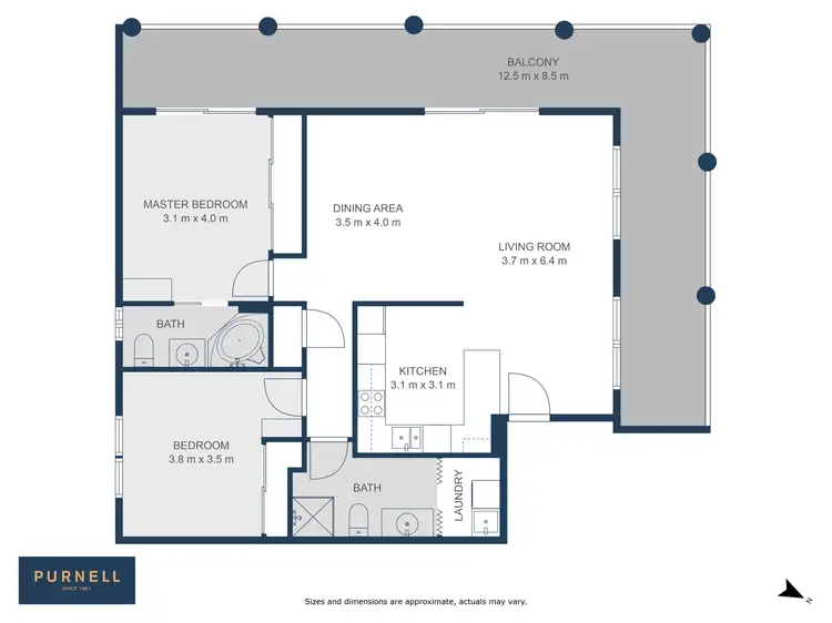 Floorplan of Homely apartment listing, 1/30 Cunningham Street, Kingston ACT 2604