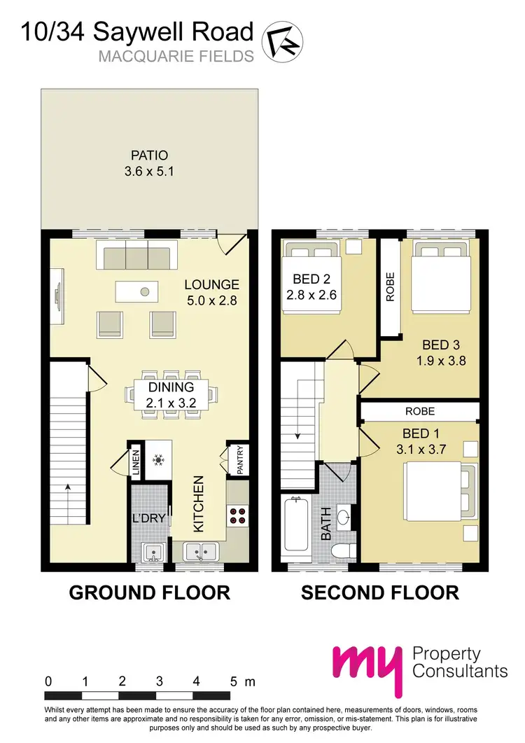 Floorplan of Homely townhouse listing, 10/34A Saywell Road, Macquarie Fields NSW 2564