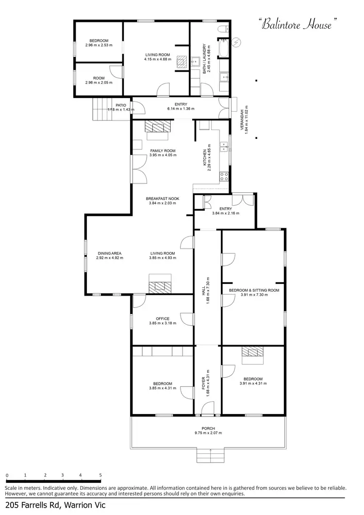 Floorplan of Homely rural property listing, 205 Farrells Road, Warrion VIC 3249