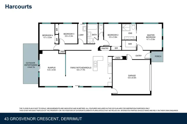 Floorplan of Homely house listing, 43 Grosvenor Crescent, Derrimut VIC 3026
