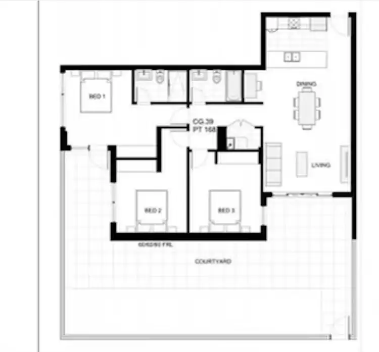 Floorplan of Homely apartment listing, G13/129A Jerralong Drive, Schofields NSW 2762