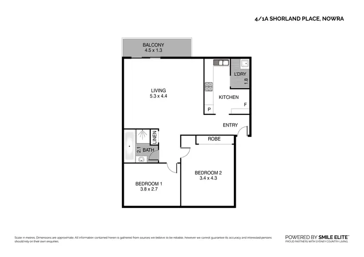 Floorplan of Homely unit listing, 4/1A Shorland Place, Nowra NSW 2541