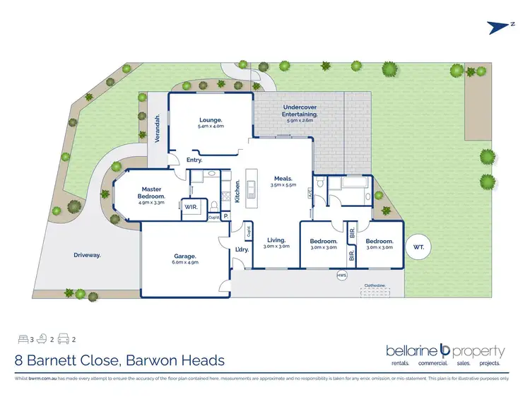 Floorplan of Homely house listing, 8 Barnett Close, Barwon Heads VIC 3227