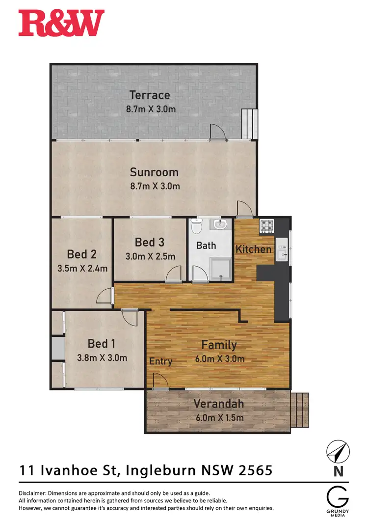 Floorplan of Homely house listing, 11 Ivanhoe Street, Ingleburn NSW 2565