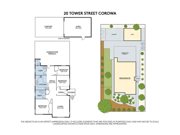 Floorplan of Homely house listing, 20 Tower Street, Corowa NSW 2646