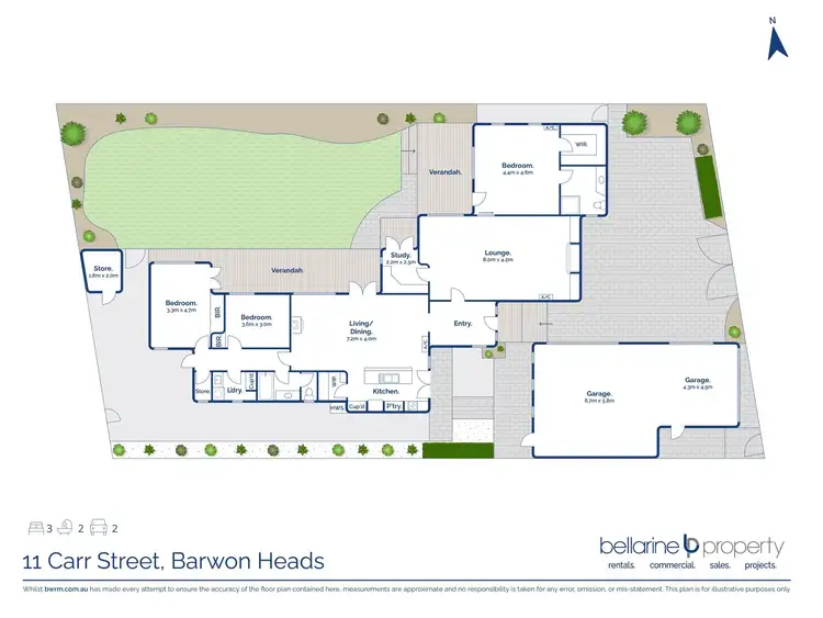 Floorplan of Homely house listing, 11 Carr Street, Barwon Heads VIC 3227