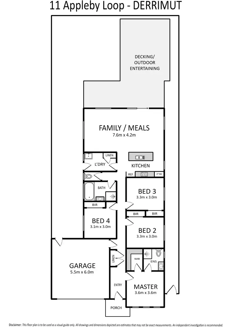 Floorplan of Homely house listing, 11 Appleby Loop, Derrimut VIC 3026