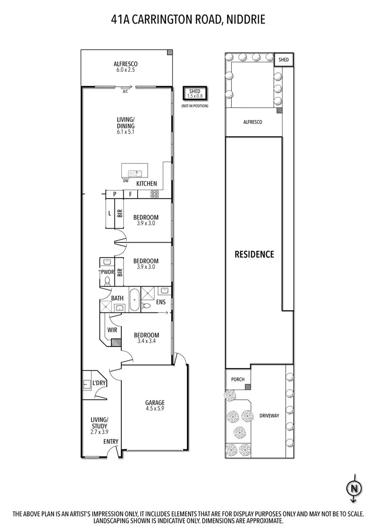 Floorplan of Homely house listing, 41a Carrington Road, Niddrie VIC 3042