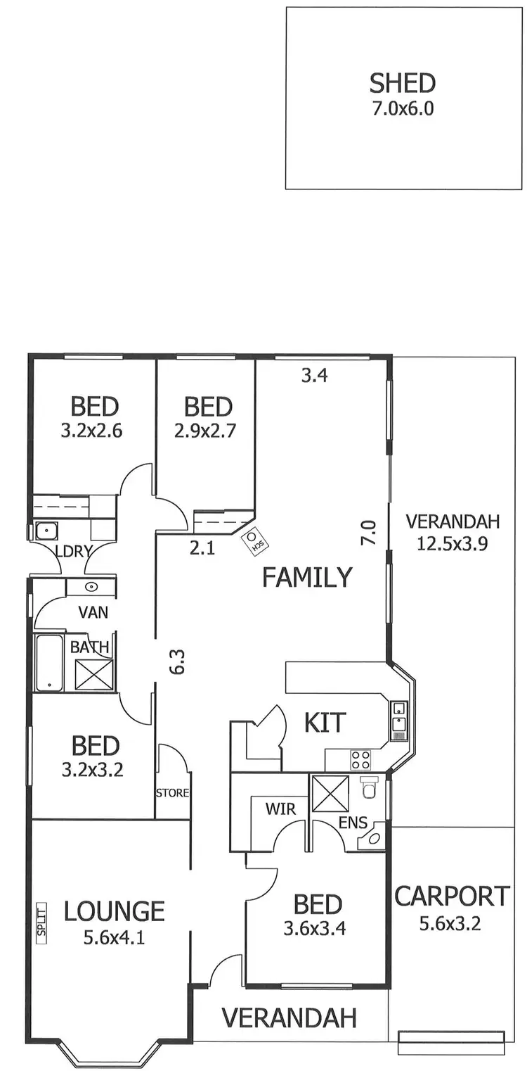 Floorplan of Homely house listing, 6 Albert Place, Murray Bridge SA 5253
