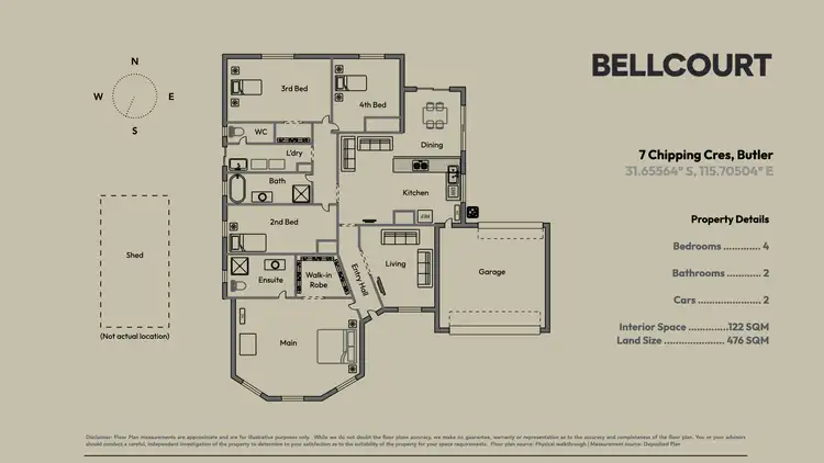 Floorplan of Homely house listing, 7 Chipping Crescent, Butler WA 6036