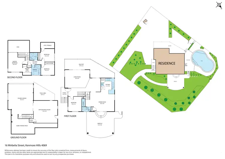 Floorplan of Homely house listing, 16 Mirbelia Street, Kenmore Hills QLD 4069