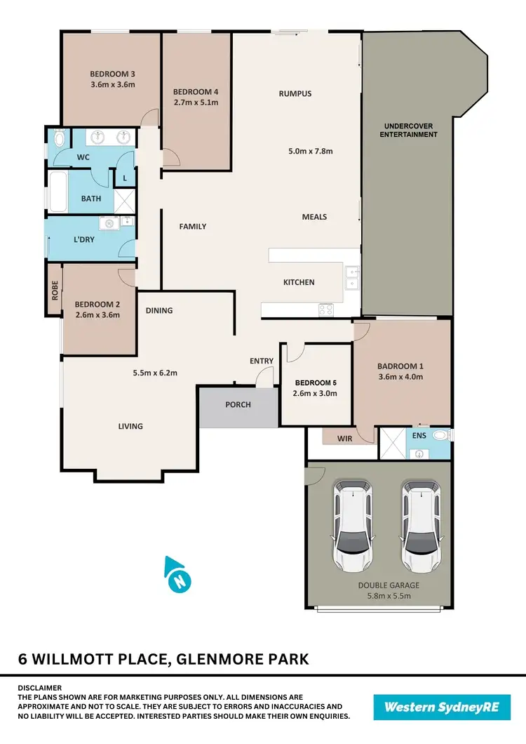 Floorplan of Homely house listing, 6 Willmott Place, Glenmore Park NSW 2745