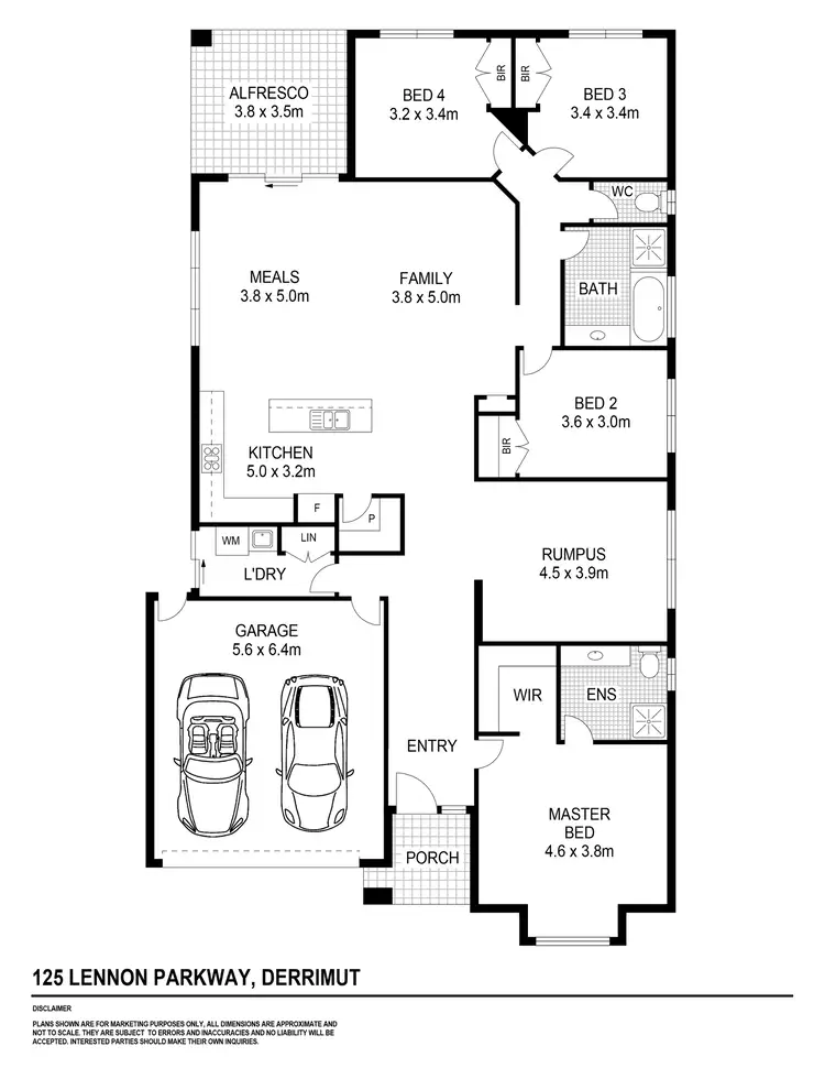 Floorplan of Homely house listing, 125 Lennon Parkway, Derrimut VIC 3026