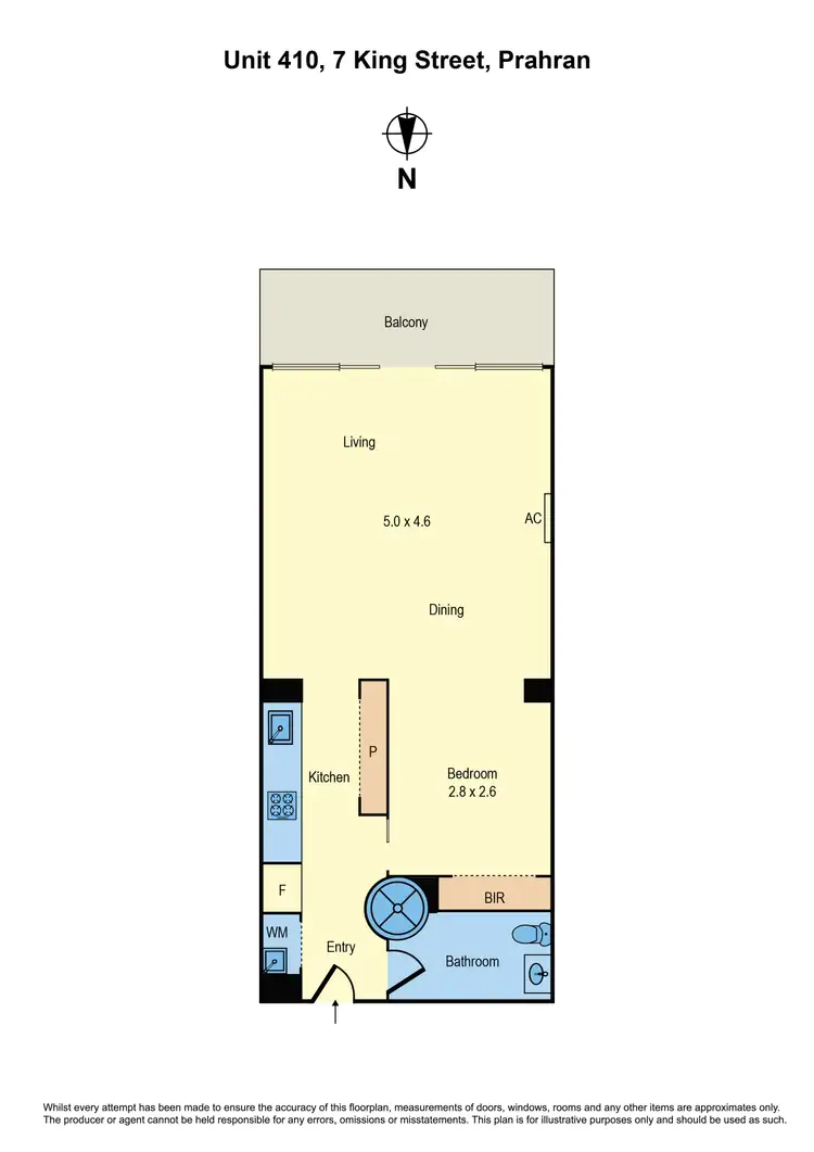 Floorplan of Homely apartment listing, 410/7 King Street, Prahran VIC 3181