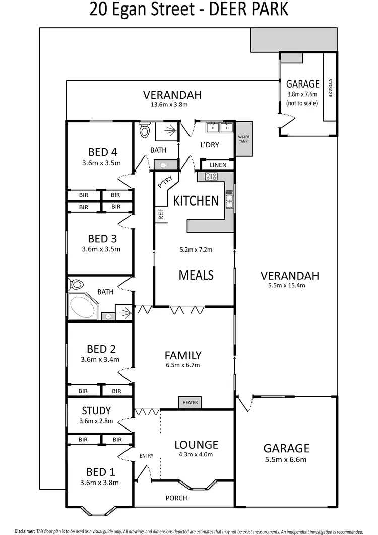 Floorplan of Homely house listing, 20 Egan Street, Deer Park VIC 3023
