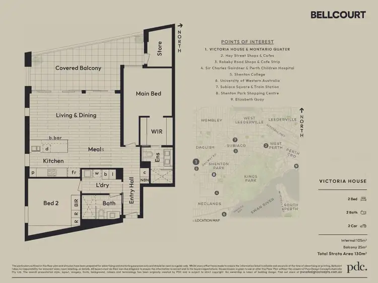 Floorplan of Homely apartment listing, 404/4 Goatcher Vista, Shenton Park WA 6008