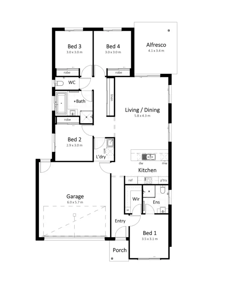 Floorplan of Homely house listing, Address available on request