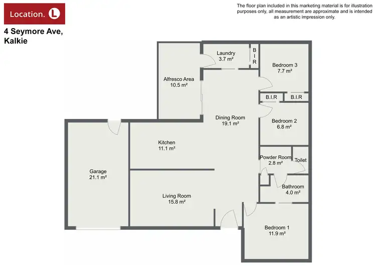Floorplan of Homely house listing, 4 Seymore Avenue, Kalkie QLD 4670