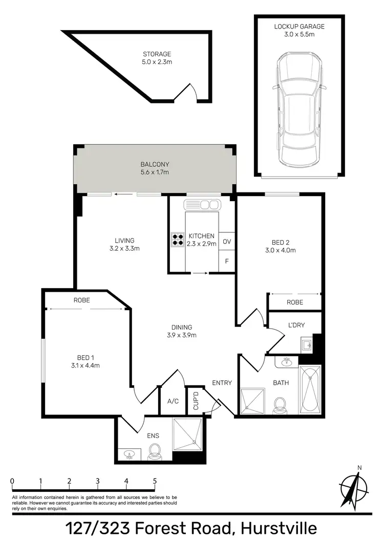 Floorplan of Homely apartment listing, 127/323 Forest Road, Hurstville NSW 2220