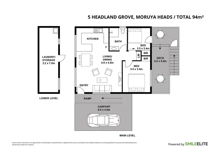 Floorplan of Homely house listing, 5 Headland Grove, Moruya Heads NSW 2537