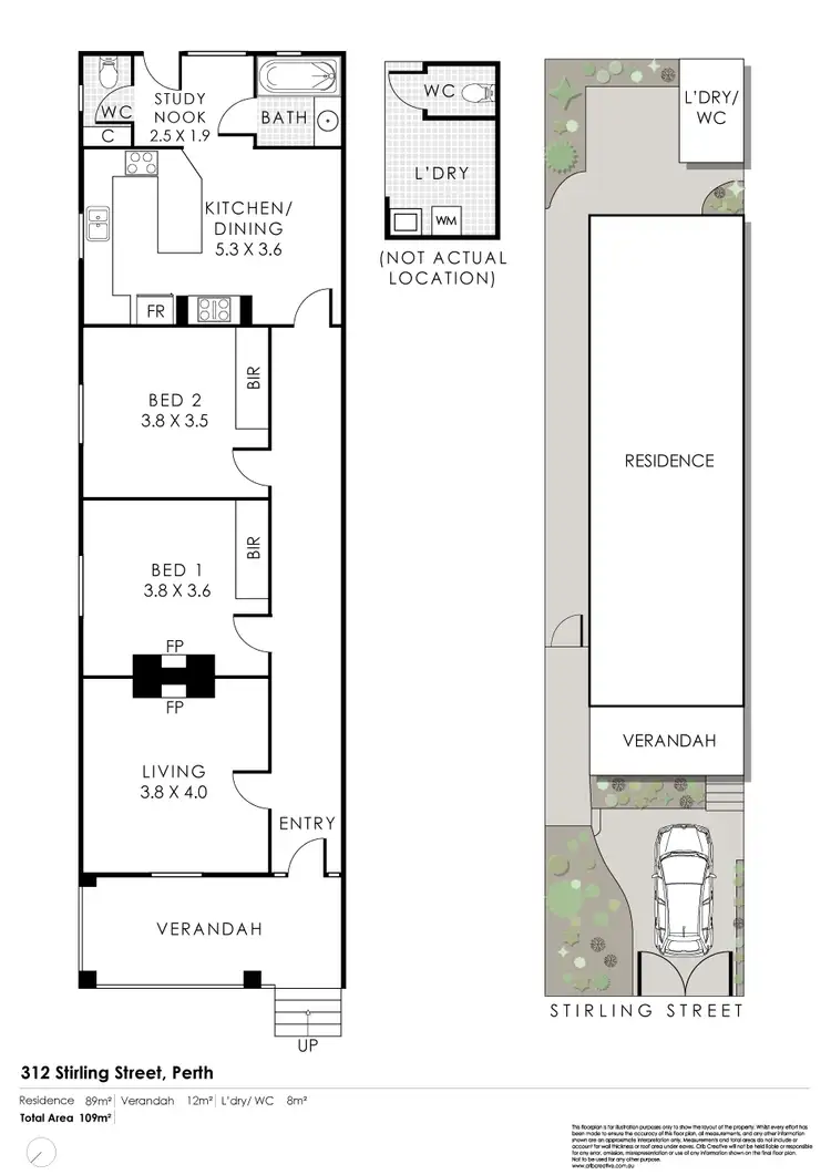 Floorplan of Homely house listing, 312 Stirling Street, Perth WA 6000