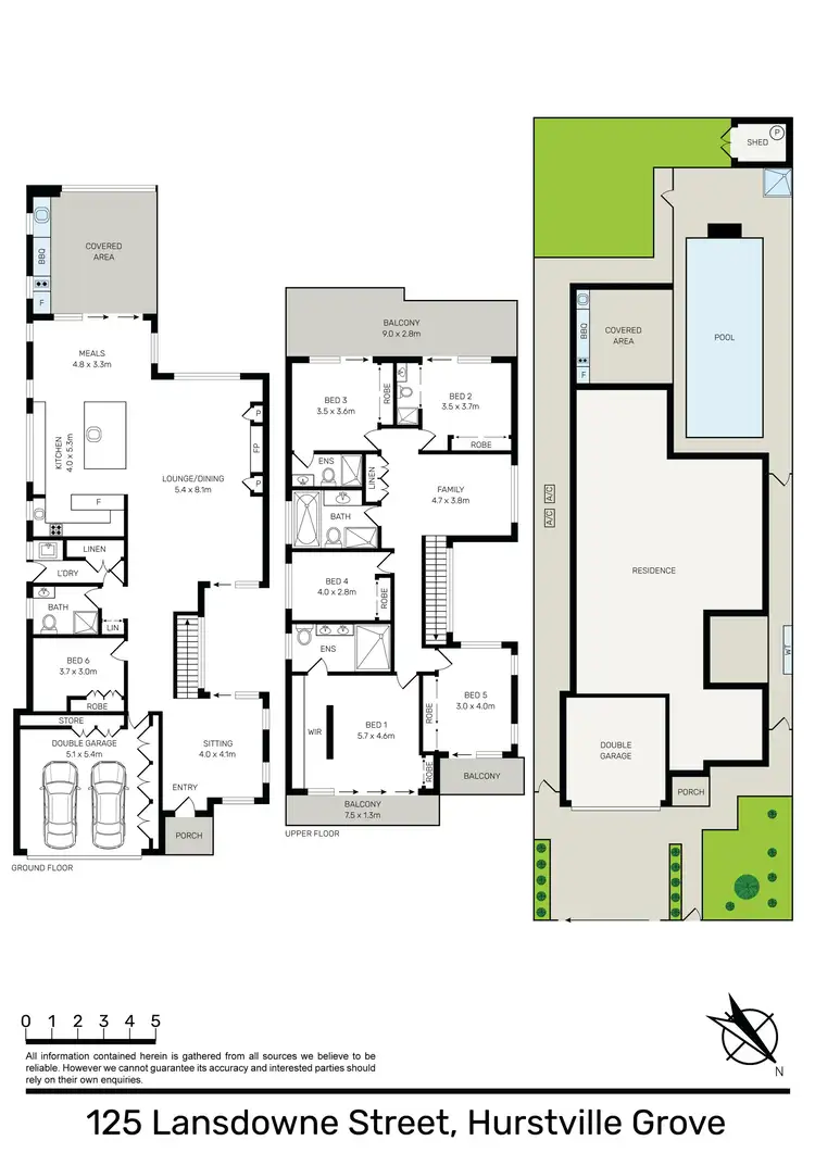 Floorplan of Homely house listing, 125 Lansdowne Street, Hurstville Grove NSW 2220