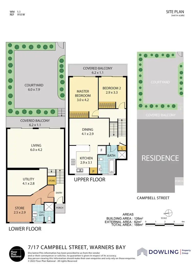 Floorplan of Homely townhouse listing, 7/17 Campbell Street, Warners Bay NSW 2282