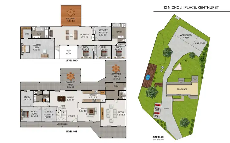 Floorplan of Homely rural property listing, 12 Nicholii Place, Kenthurst NSW 2156