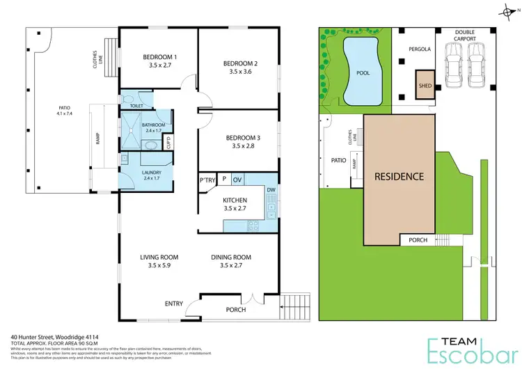 Floorplan of Homely house listing, 40 Hunter Street, Woodridge QLD 4114