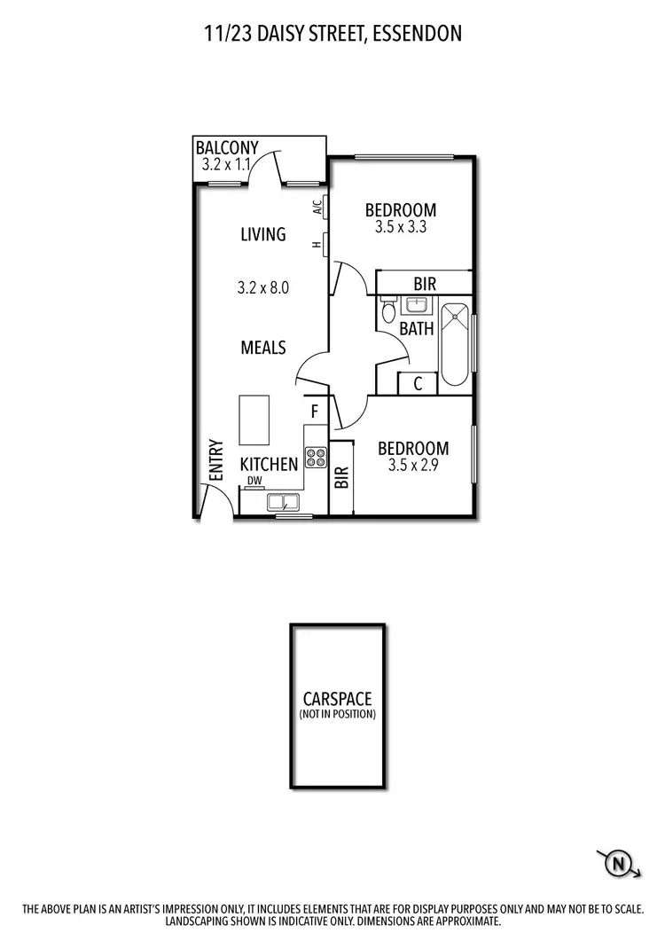 Floorplan of Homely unit listing, 11/23 Daisy Street, Essendon VIC 3040
