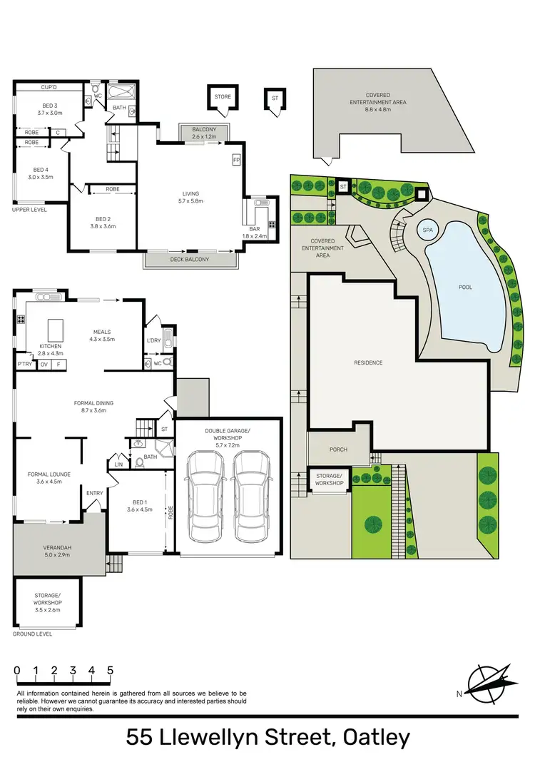 Floorplan of Homely house listing, 55 Llewellyn Street, Oatley NSW 2223