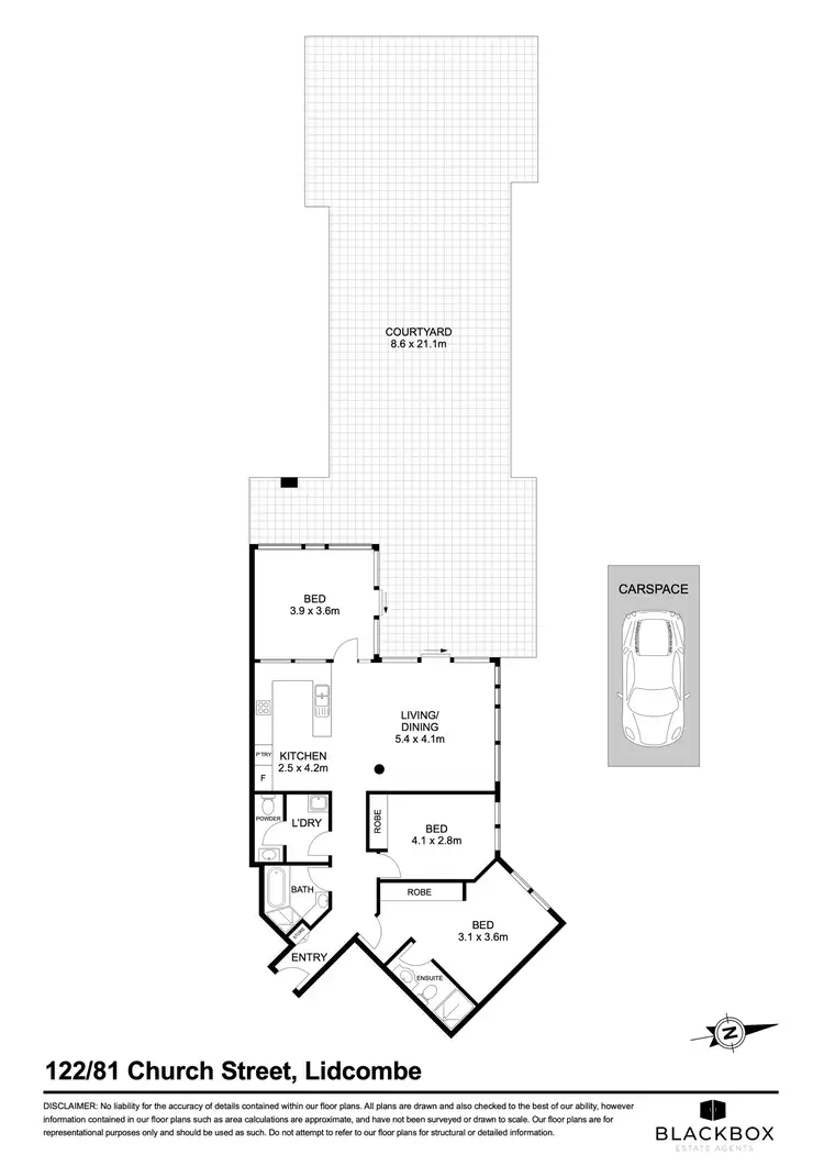 Floorplan of Homely apartment listing, 122/81 Church Street, Lidcombe NSW 2141