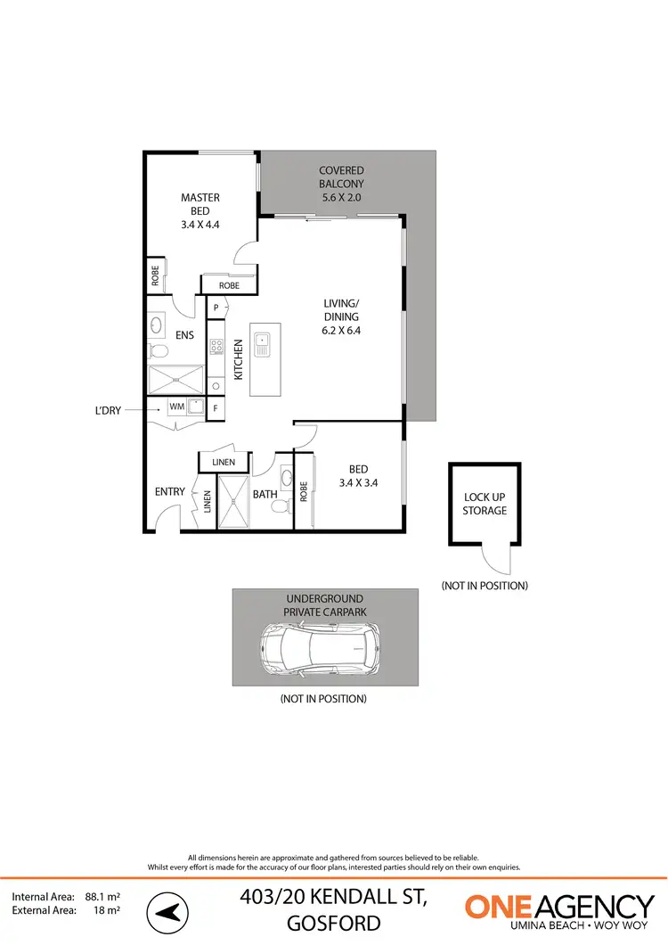 Floorplan of Homely apartment listing, 403/20 Kendall Street, Gosford NSW 2250