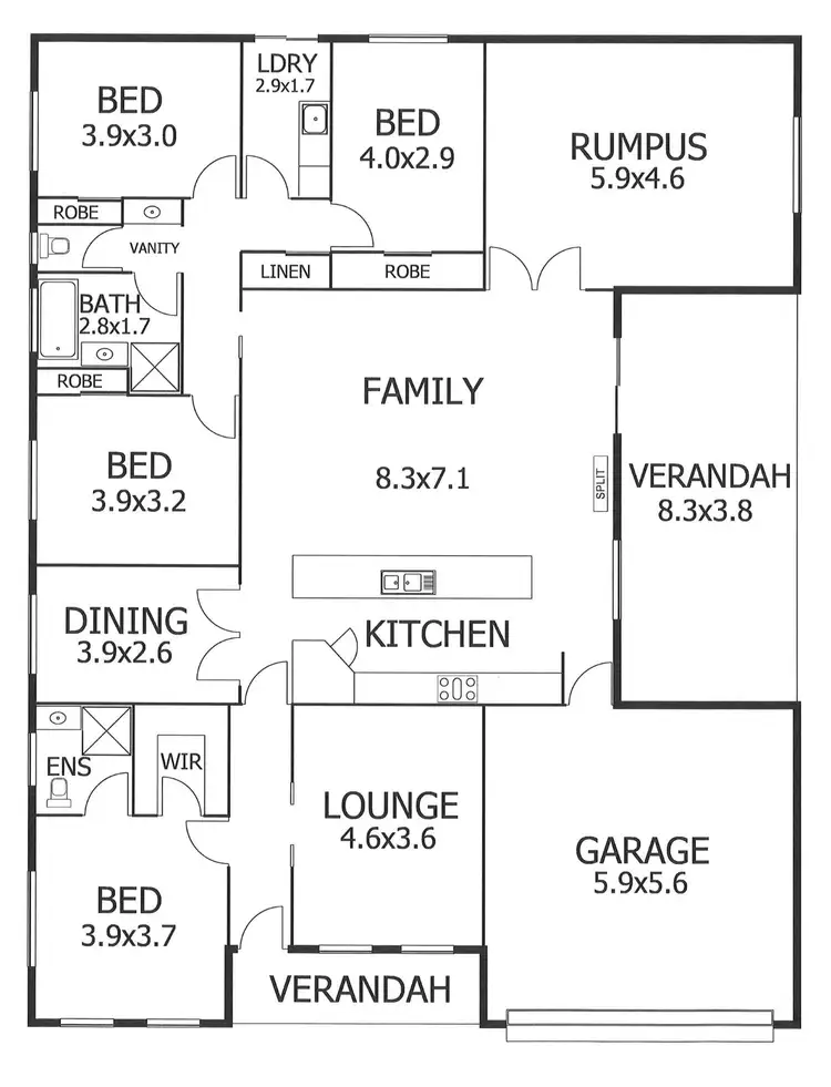 Floorplan of Homely house listing, 56 Parkview Drive, Murray Bridge SA 5253