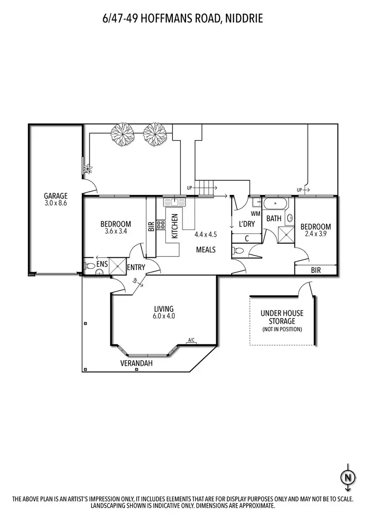 Floorplan of Homely unit listing, 6/47-49 Hoffmans Road, Niddrie VIC 3042