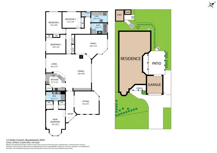 Floorplan of Homely house listing, 12 Yanko Crescent, Bourkelands NSW 2650