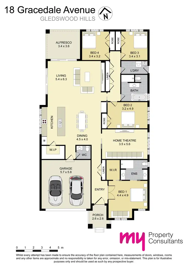 Floorplan of Homely house listing, 18 Gracedale View, Gledswood Hills NSW 2557