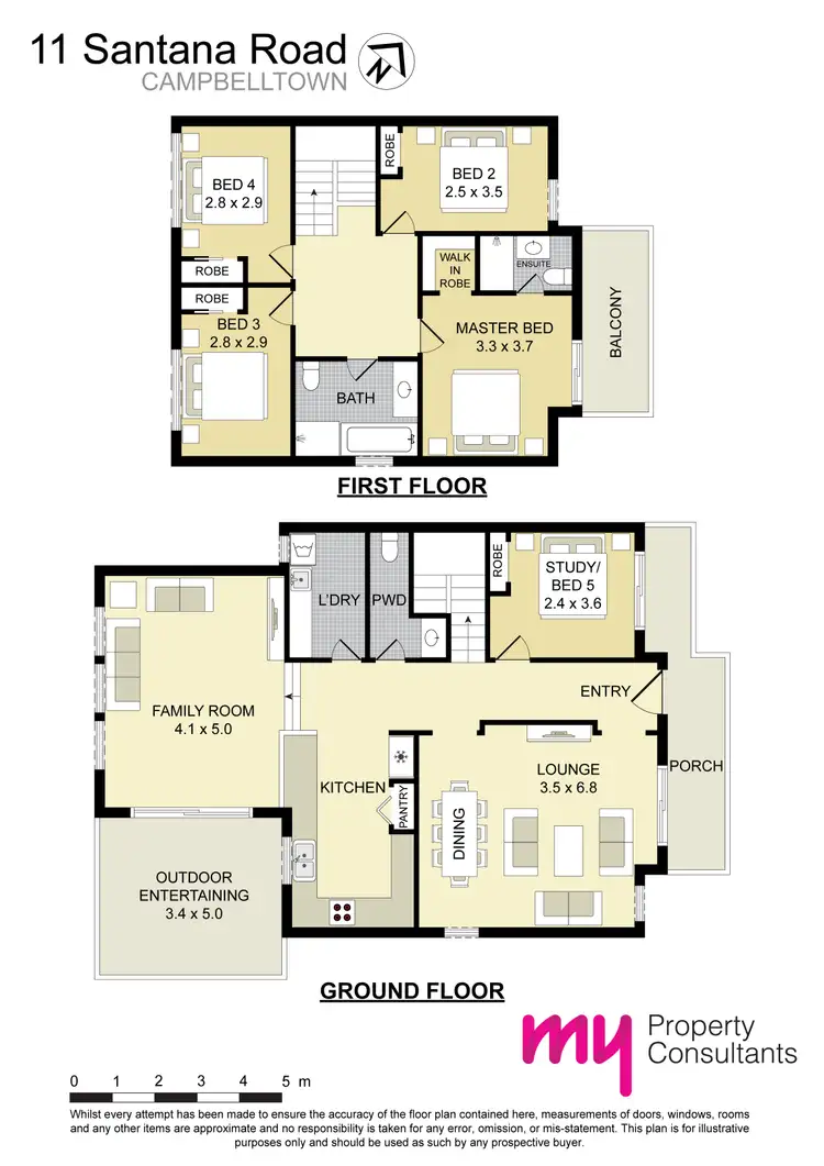 Floorplan of Homely house listing, 11 Santana Road, Campbelltown NSW 2560