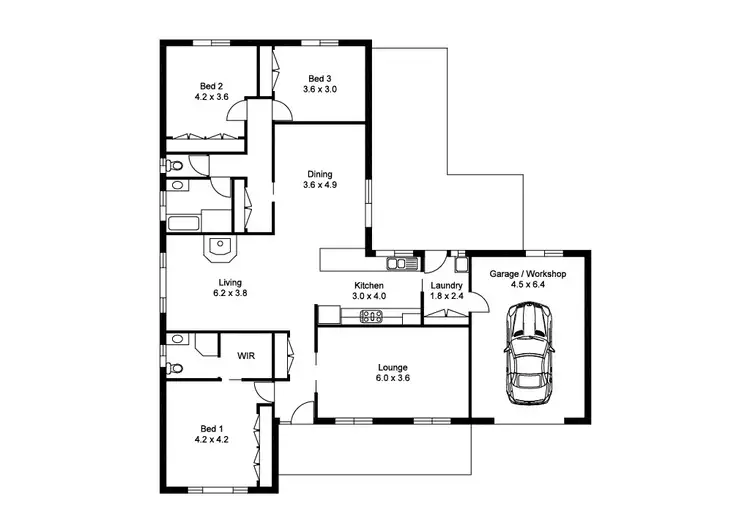 Floorplan of Homely house listing, 38 Albert Street, Parkes NSW 2870