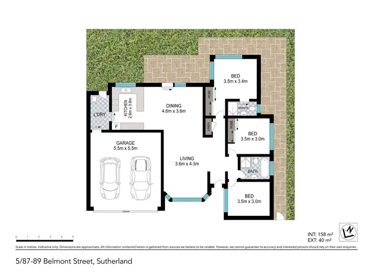 Floorplan of Homely villa listing, 5/87-89 Belmont Street, Sutherland NSW 2232
