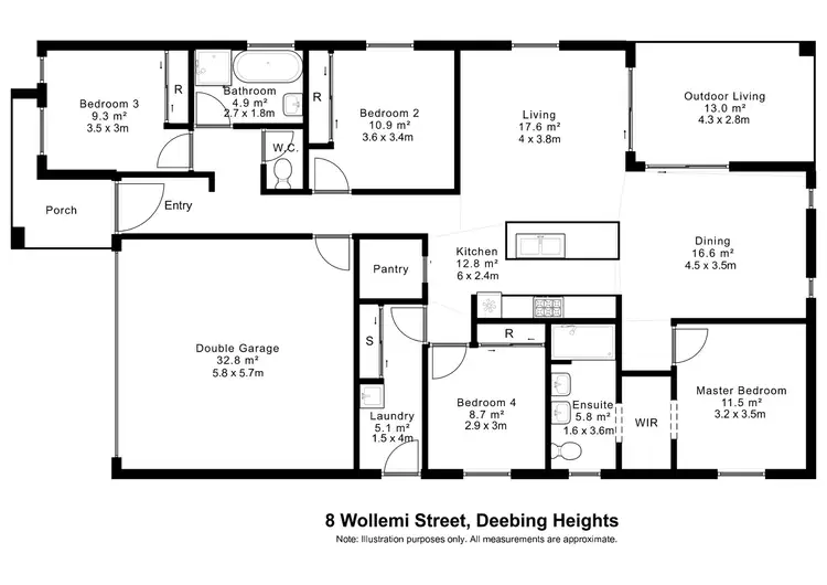 Floorplan of Homely house listing, 8 Wollemi Street, Deebing Heights QLD 4306