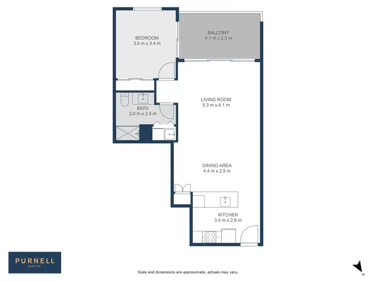 Floorplan of Homely apartment listing, 34/21 Dawes Street, Kingston ACT 2604