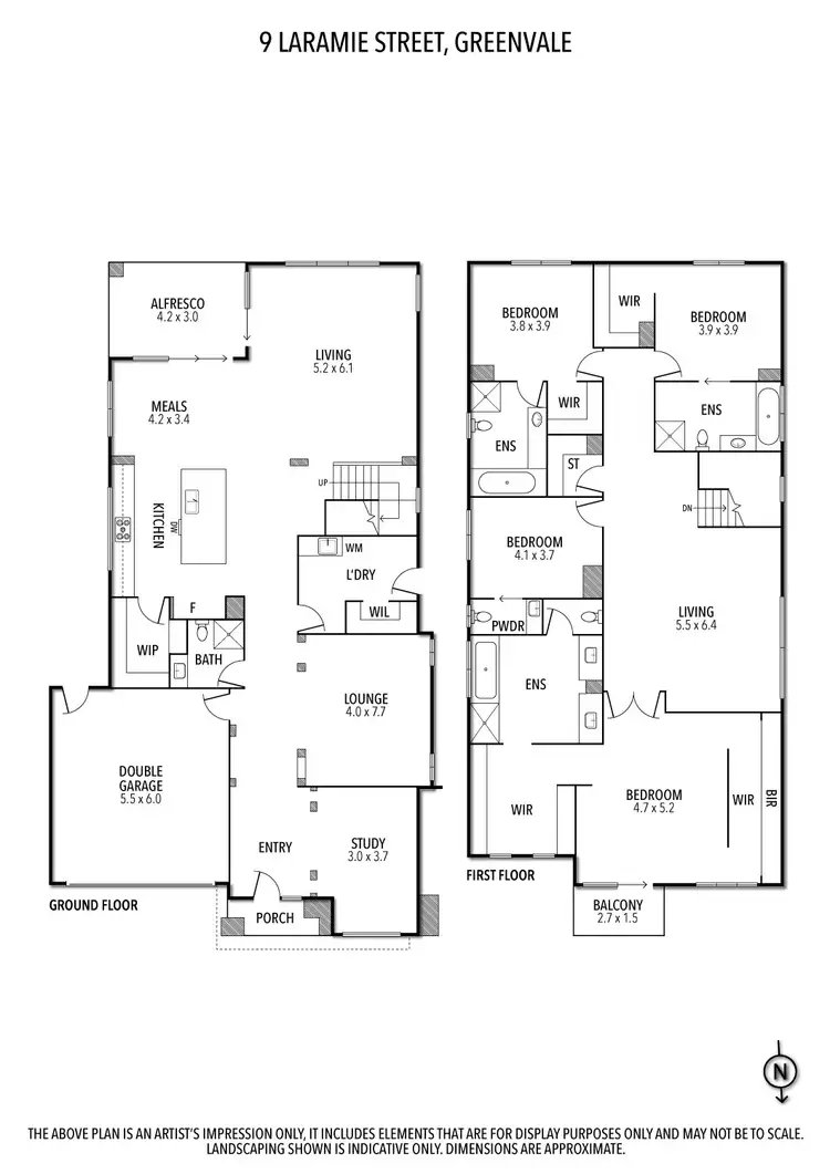Floorplan of Homely house listing, 9 Laramie Street, Greenvale VIC 3059