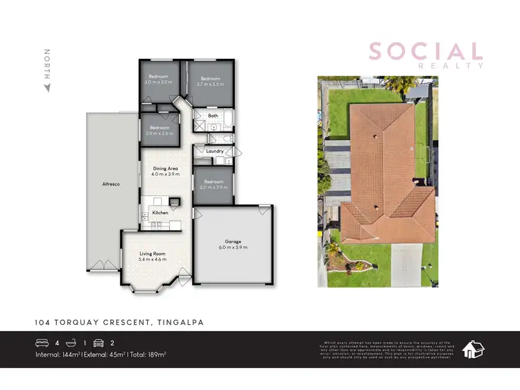 Floorplan of Homely house listing, 104 Torquay Crescent, Tingalpa QLD 4173