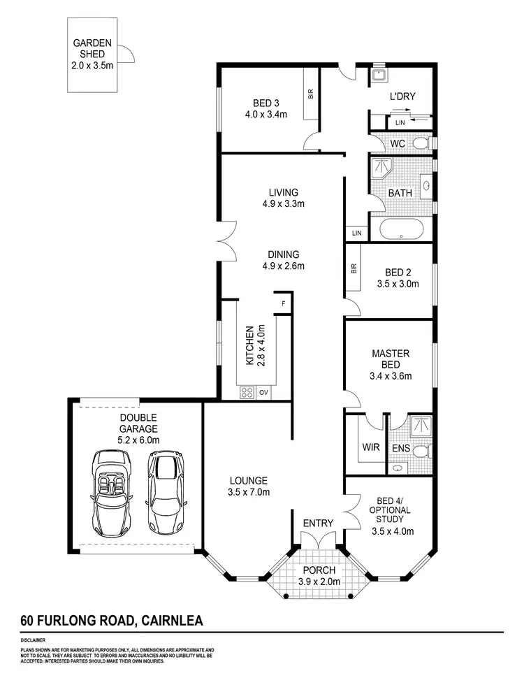Floorplan of Homely house listing, 60 Furlong Road, Cairnlea VIC 3023