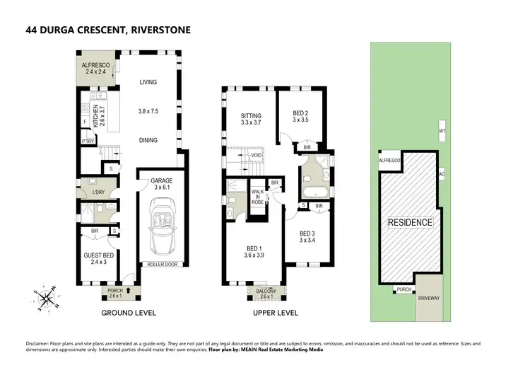 Floorplan of Homely house listing, 44 Durga Crescent, Riverstone NSW 2765