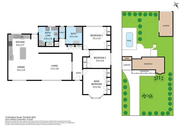 Floorplan of Homely house listing, 13 Davidson Street, The Rock NSW 2655