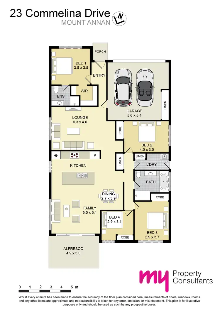 Floorplan of Homely house listing, 23 Commelina Drive, Mount Annan NSW 2567
