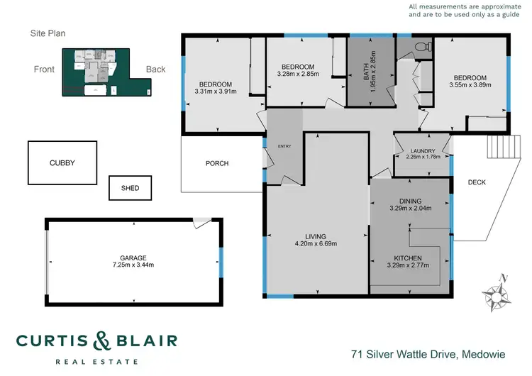 Floorplan of Homely house listing, 71 Silver Wattle Drive, Medowie NSW 2318
