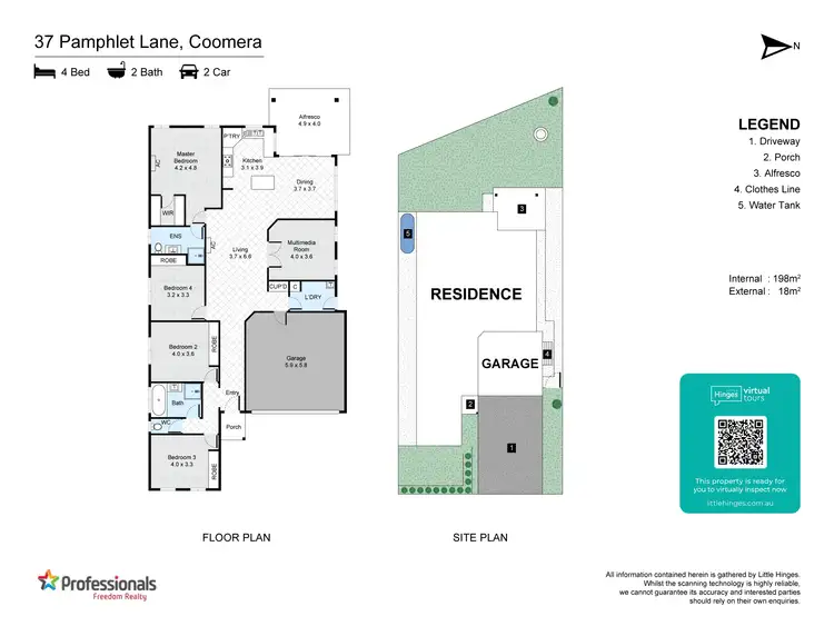 Floorplan of Homely house listing, 37 Pamphlet Lane, Coomera QLD 4209